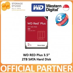 WD Red Plus 2TB NAS 3.5" HDD Hard Disk